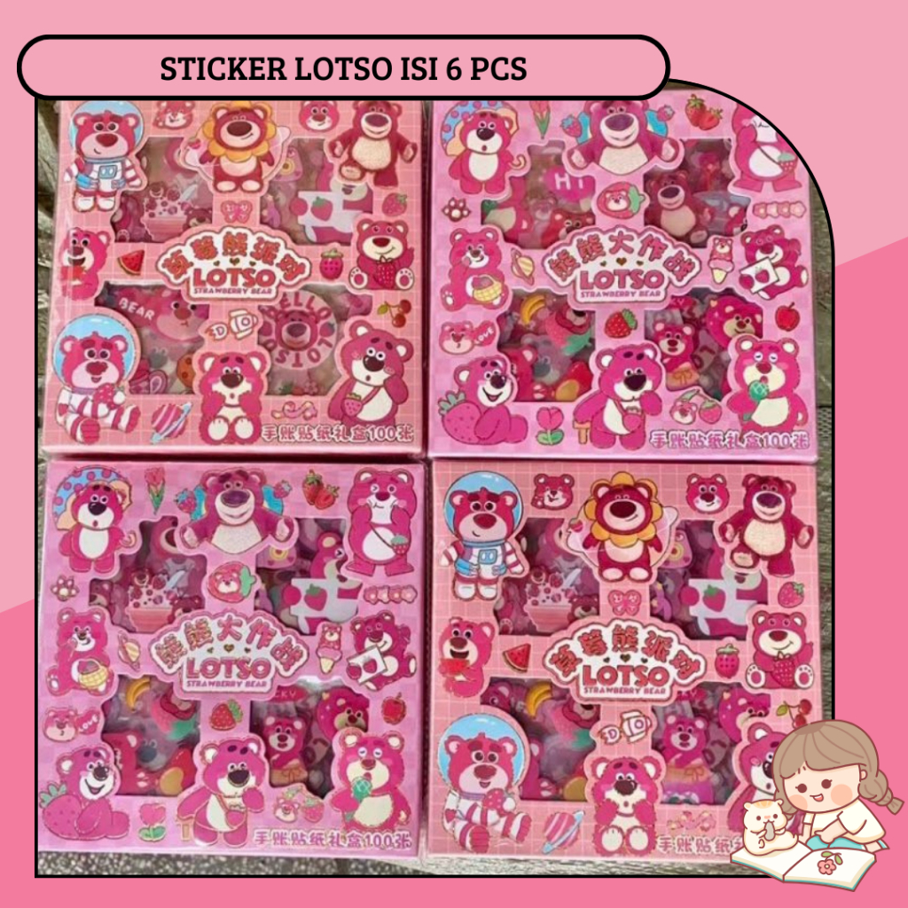 

(6LEMBAR) STICKER LOTSO STICKER PVC LOTSO TOY STORY