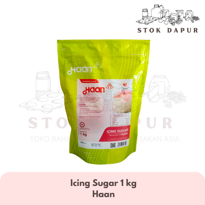 

Haan Icing Sugar Fiesta 1kg - Gula Halus