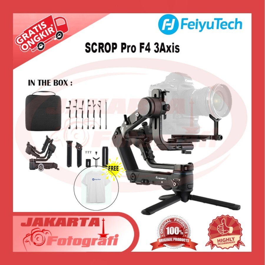Feiyu Tech Scorp Pro F4 Handheld Gimbal Stabilizer Original