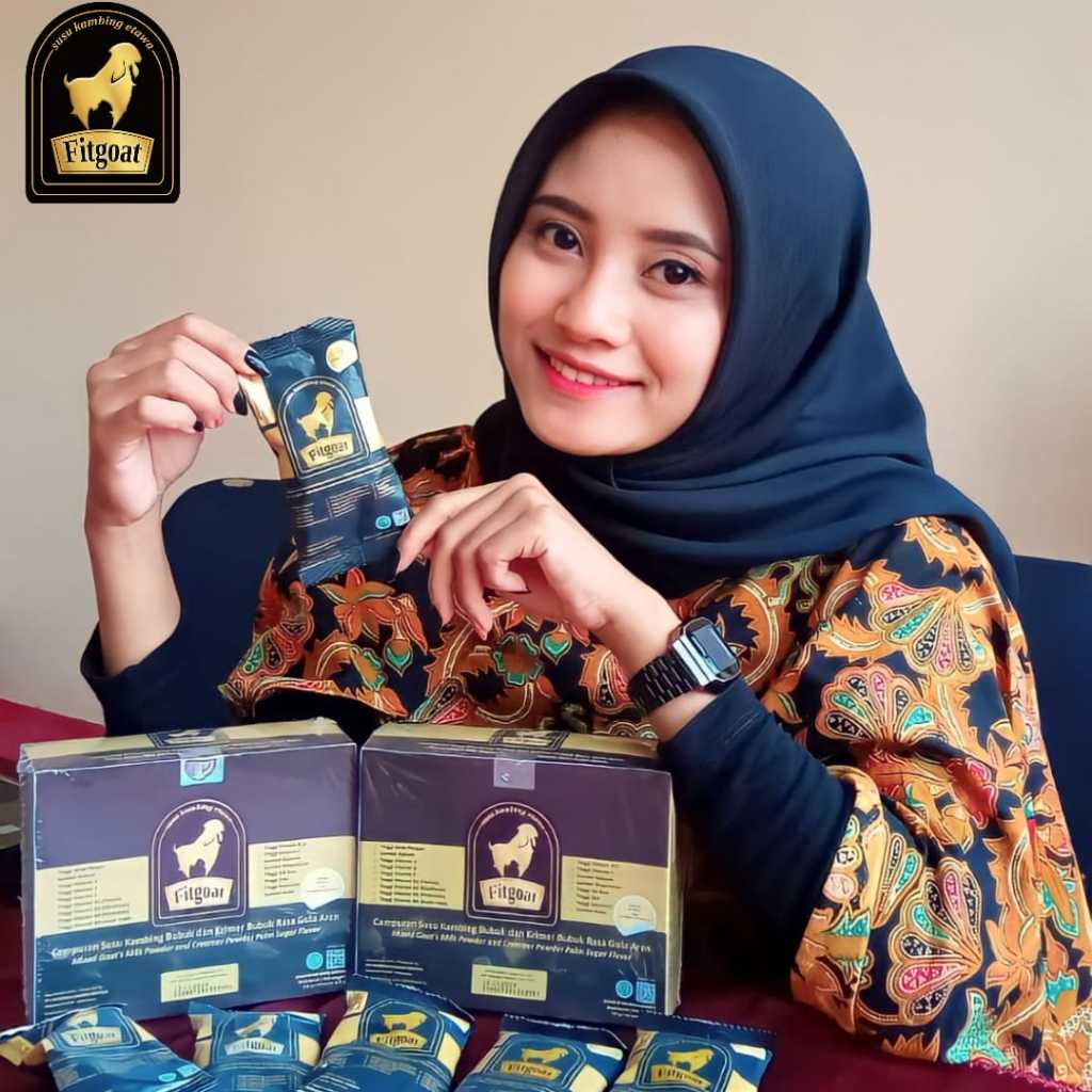 

Fitgoat Susu Kambing Etawa dengan bahan herbal alami dengan kurma ajwa dan habbatussauda