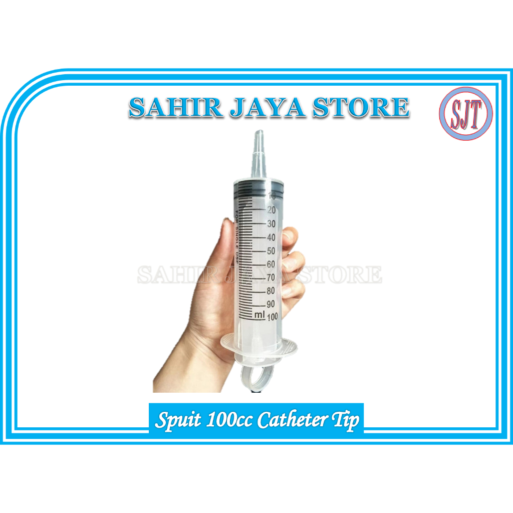 Suntikan Besar Spuit Jumbo 100 ml Disposable Syringe Catheter Tip 50cc