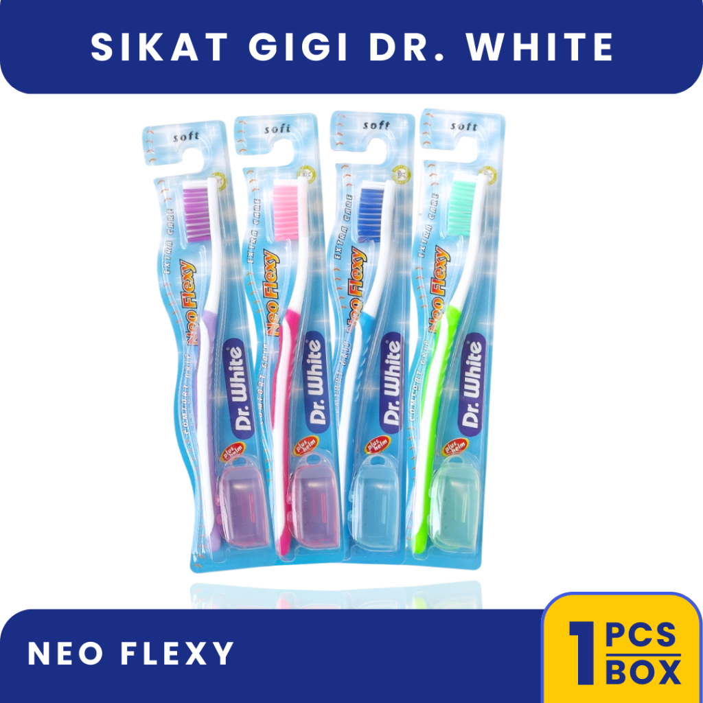 Sikat Gigi Dr. White Neo Flexy - Sikat Gigi Dewasa (SOFT)
