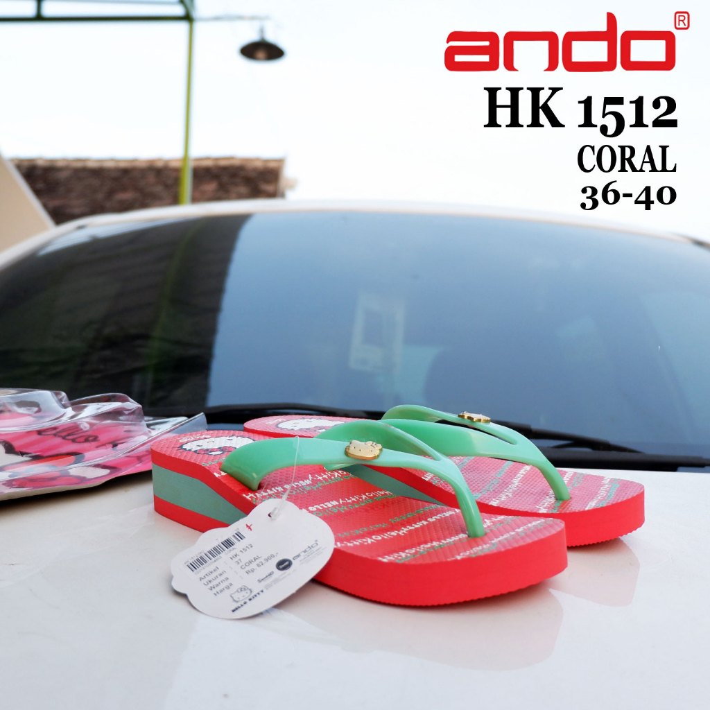 Sandal ANDO Hello kitty - HK 1512 - Size 33-40 - sandal anak perempuan - sandal wanita wedges - sand