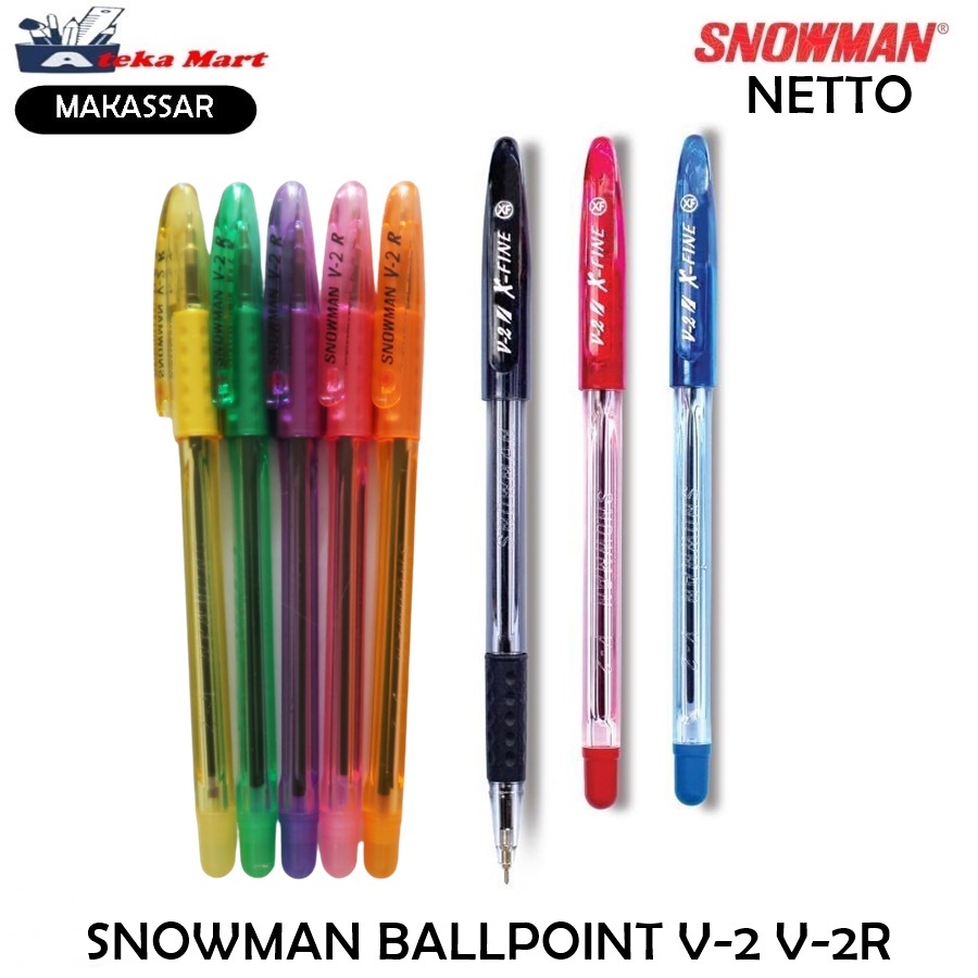 

[PCS] SNOWMAN BALLPOINT V-2 V-2R PULPEN