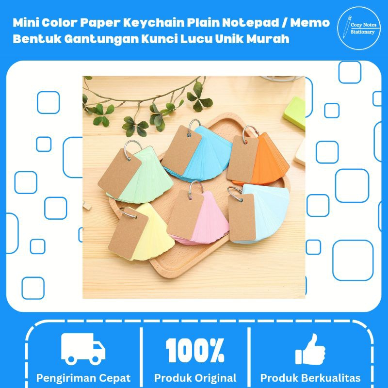 

Mini Color Paper Keychain Plain Notepad / Memo Bentuk Gantungan Kunci Lucu Unik Murah - Catatan Kecil untuk Belajar - Memo Kecil Belajar Bahasa