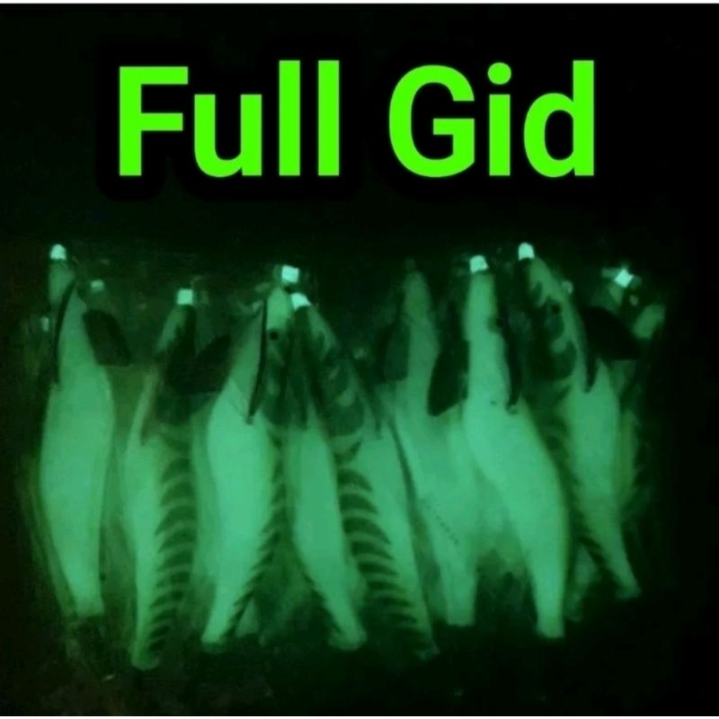 1 PCS Umpan Pancing Cumi Yamashita Squid Jig 4.0 - Glow in the dark