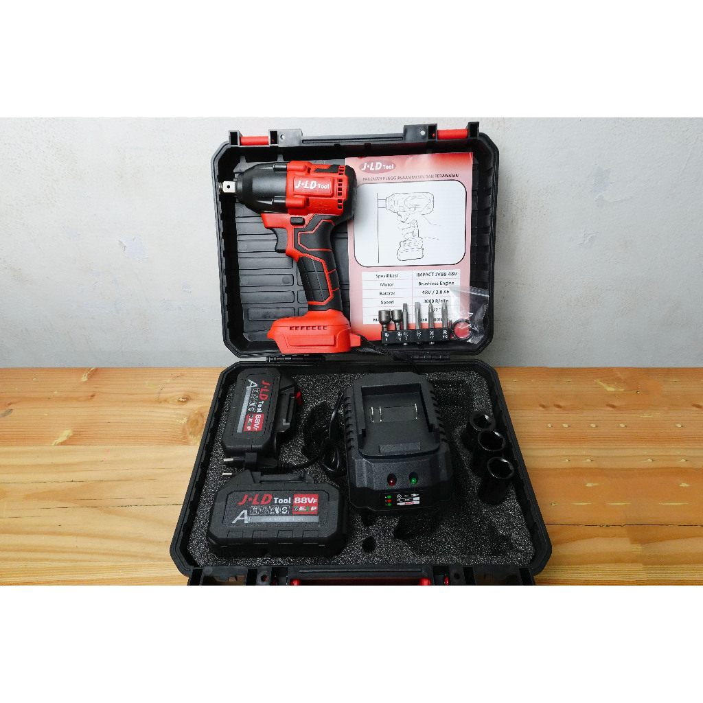 JLD Cordless Impact wrench   PRO 88 VF 350 NM