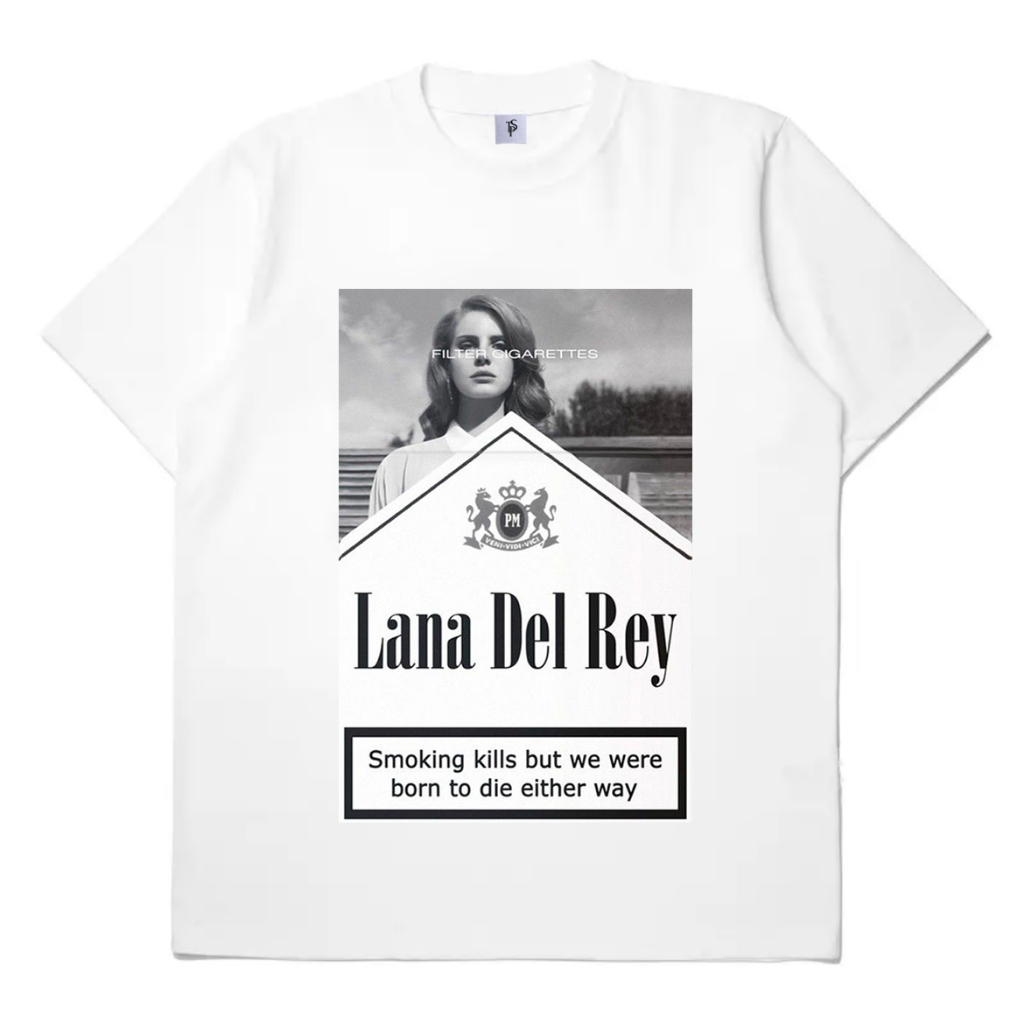 KAOS LANA DEL REY - SMOKING KILLS TSHIRT COTTON COMBED 24S