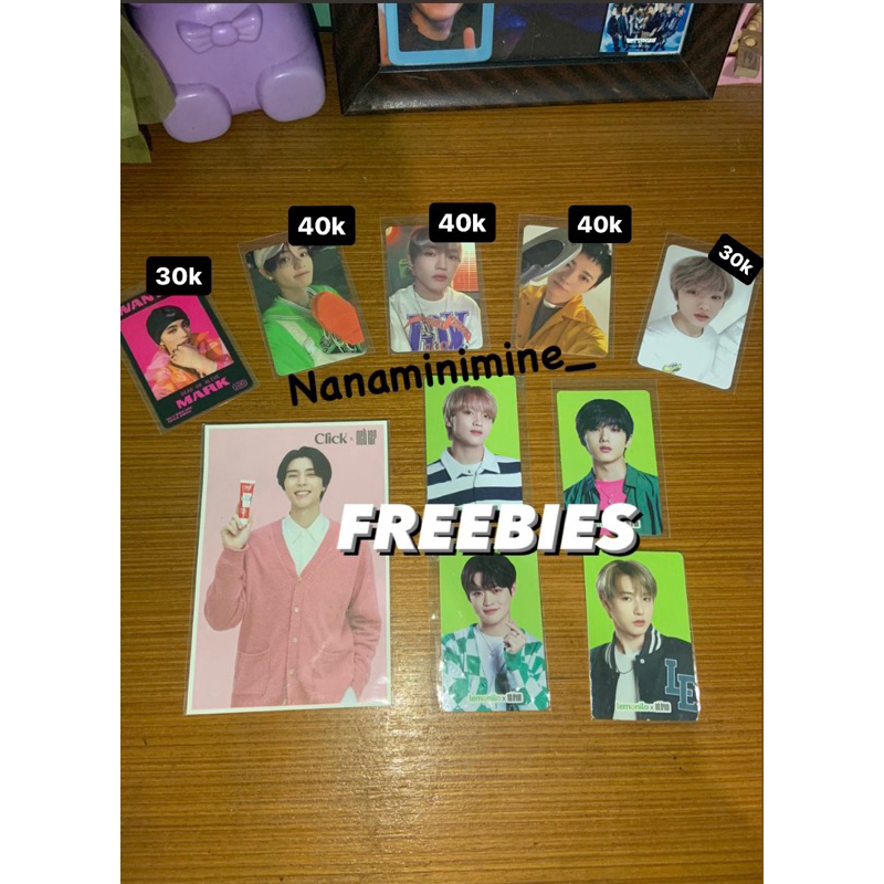 WTS PC NCT CHENLE MARK RENJUN FREEBIES PC LEMONILO