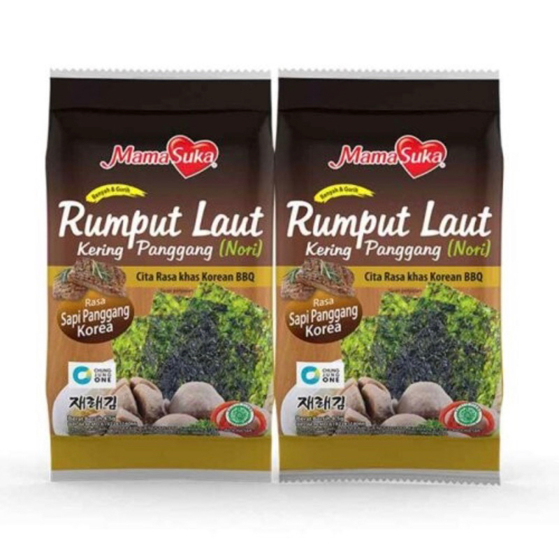 

Mamasuka Nori Bbq Rumput Laut 2 x 4.5 gram