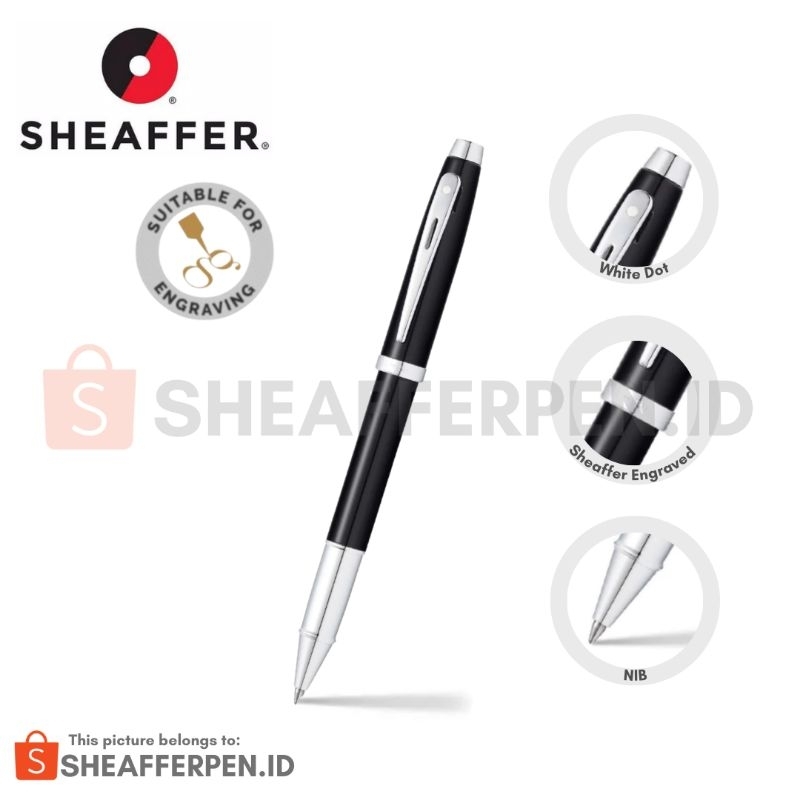 

Sheaffer® 100 Glossy Black Lacquer Rollerball