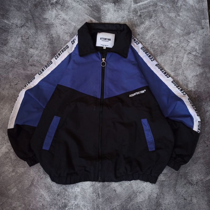 Attention Windbreaker Colorblock Jacket