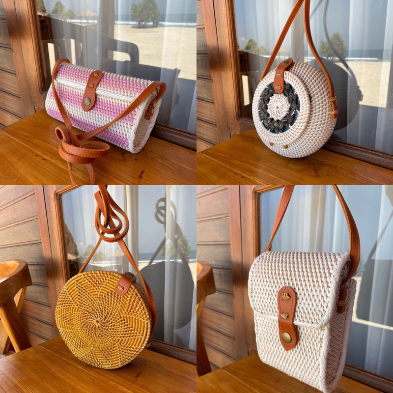 TAS LUCU ROTAN HANDMADE ASLI LOMBOK