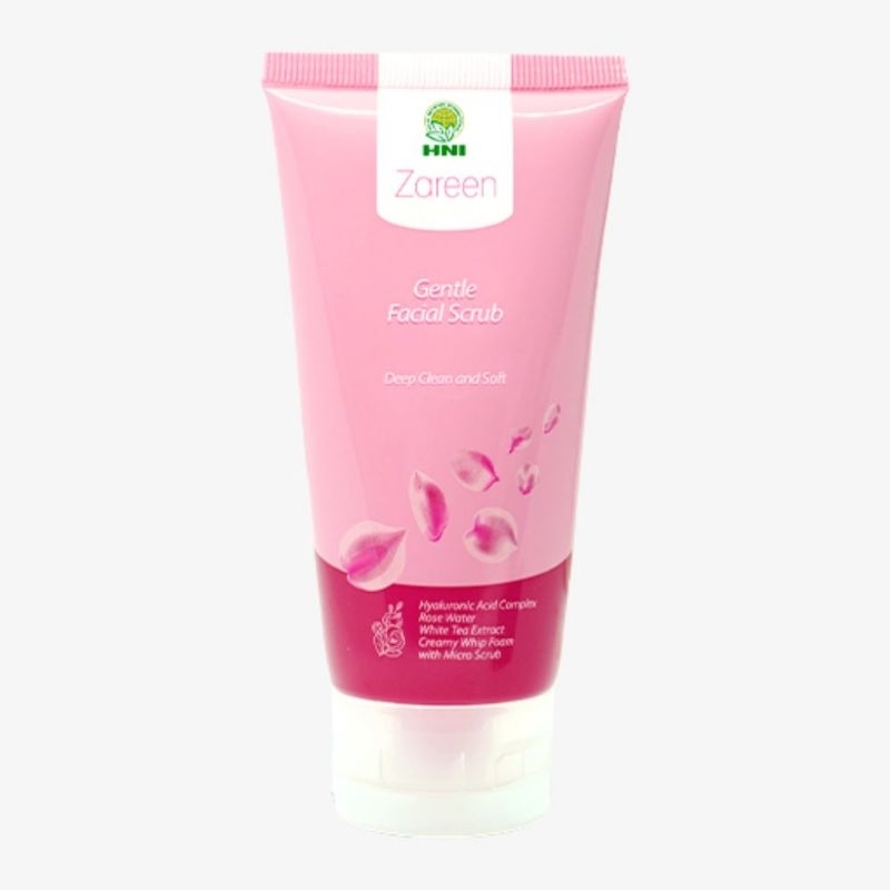 Zareen Gentle Facial Scrub HNI HPAI / FACIAL WASH / FACIAL FOAM /SABUN CUCI MUKA