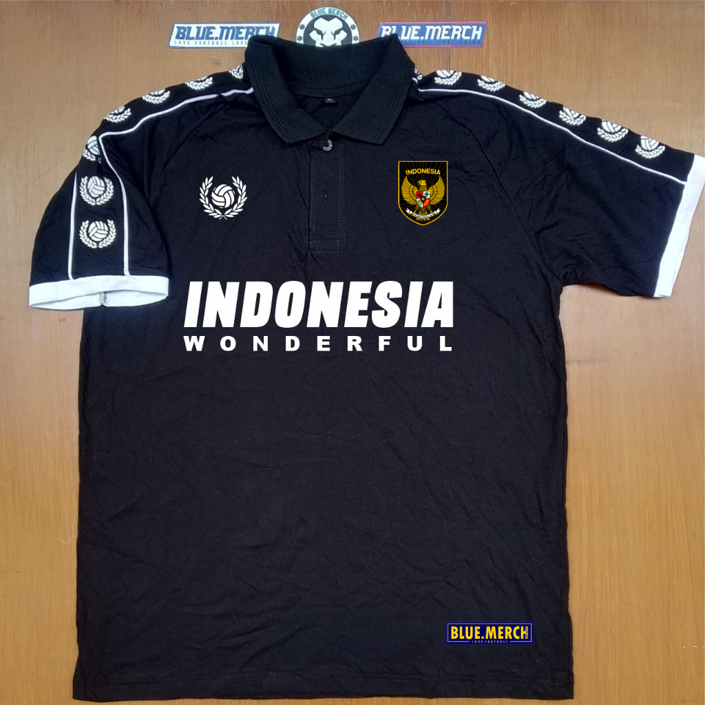 KAOS POLO CASUAL INDONESIA WONDERFUL