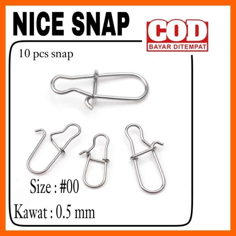 snap pancing 10pcs kemiti pancing umpan pancing