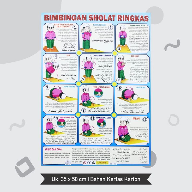 

Poster Edukasi Anak Belajar Sholat