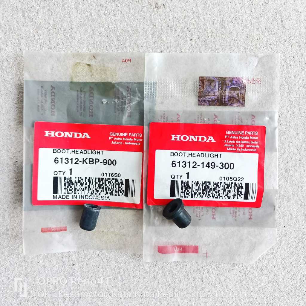 Karet Pangkon Lampu Depan GL Max-Pro Megapro Tiger Verza CB150 Ori AHM 61312-KBP-900 61312-149-300