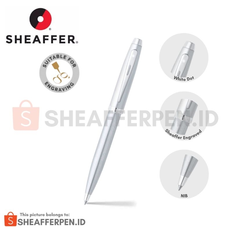 

Sheaffer® 100 Brushed Chrome Ballpoint Pen