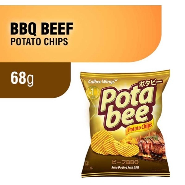 

POTABEE Potato Chips Barbeque Beef 68 gr