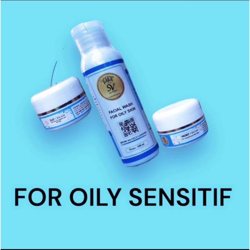 SV GLOW PAKET OILY || Perawatan wajah SV glowskin