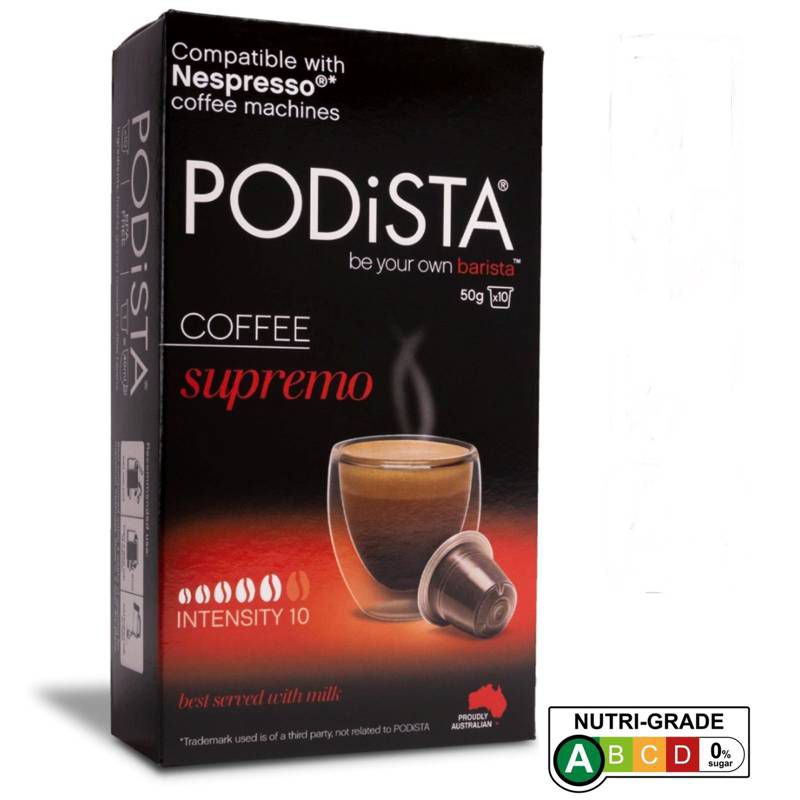 

Podista Nespresso Coffee Pods Supremo 10 pc|Brand:PODISTA