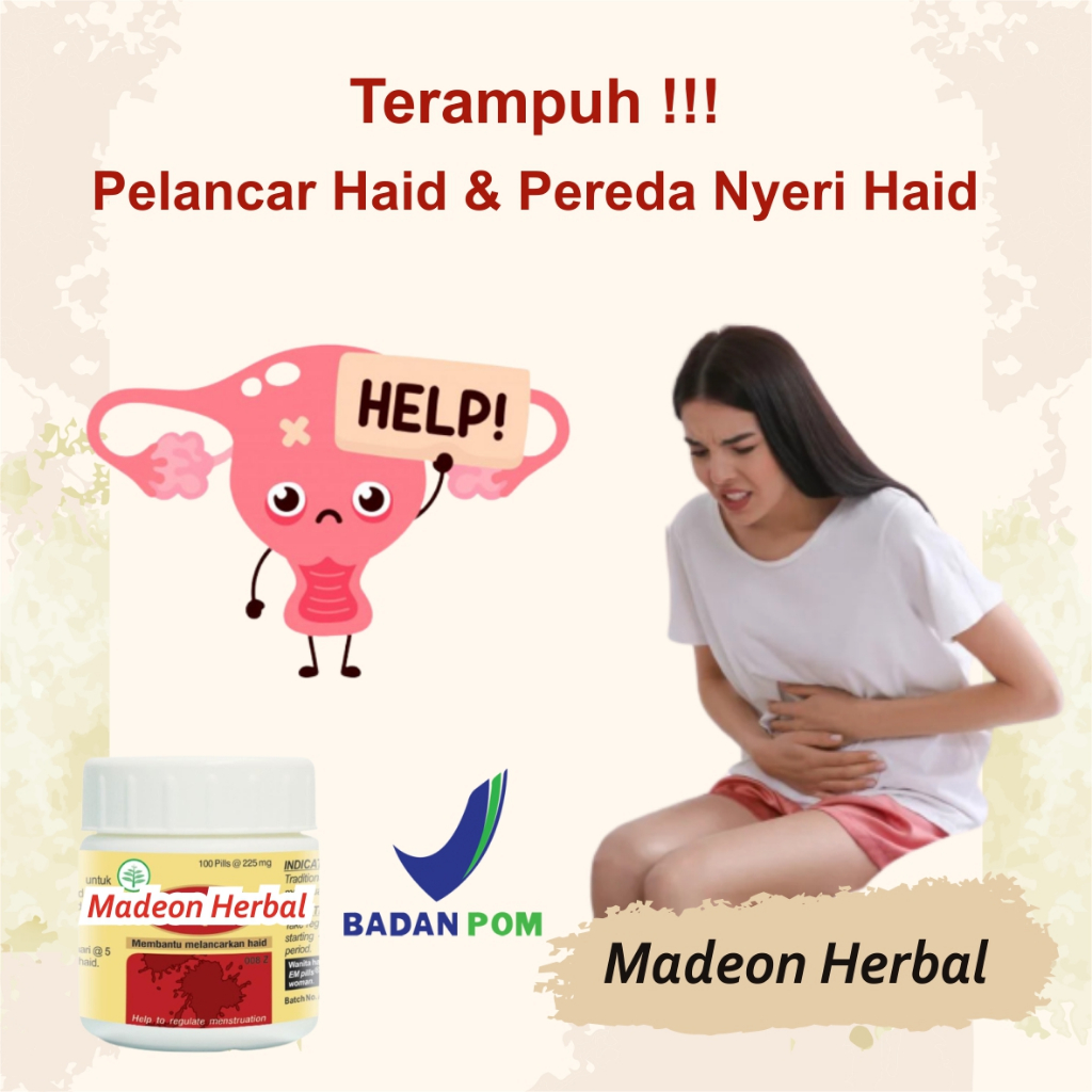 Obat Jamu Telat Terlambat / Pelancar Datang Bulan Menstruasi haid Tidak Teratur Ampuh