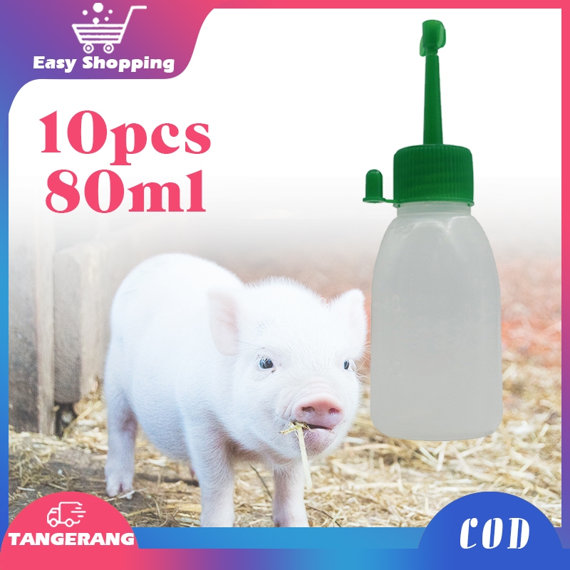 10pcs Botol Semen Babi 80ml Botol Sperma Babi Pig Semen Bottle Tempat Penyimpanan Sperma Babi