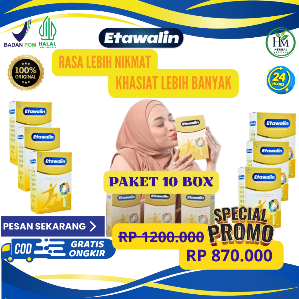 

PAKET SUPER HEMAT [ 10 BOX ] SUSU ETAWALIN ORIGINAL 100 % | ETAWALIN 100% ORIGINAL | Susu Kambing Ori Official Store Asli Ampuh Atasi Nyeri Sendi Etawalin| ETAWALIN ORIGINAL | Susu Kambing Etawa Tingkatkan Kepadatan Tulang Isi per box 200gram