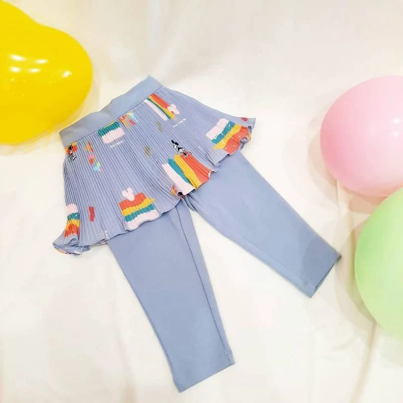 Sale Minnie Pleats Skirt Ria miranda Disney kids purple new celana legging rok anak perempuan