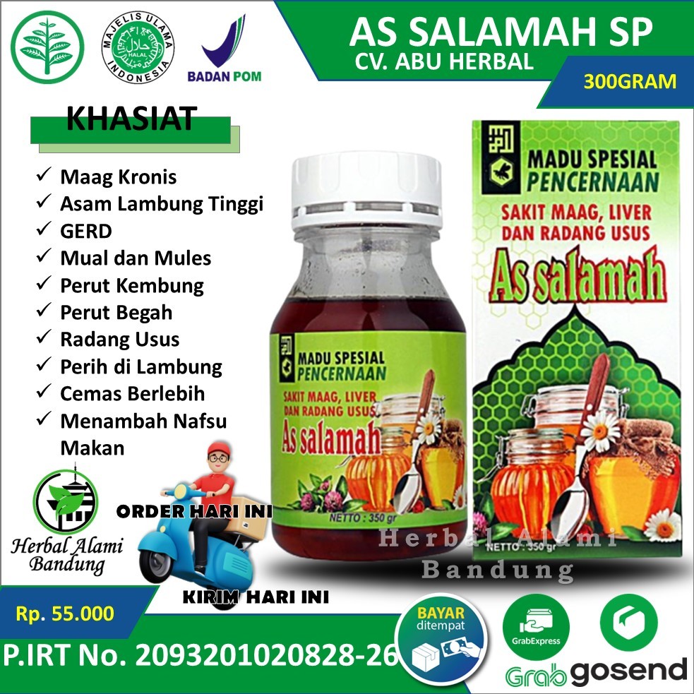 Madu As Salamah SP Original Madu Herbal Atasi Sakit Maag Lambung Dan Penurun Asam Lambung