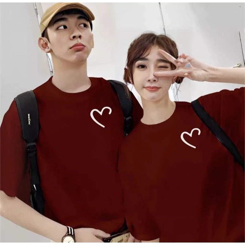 BAJU KAOS COUPLE COWOK DAN CEWEK MOTIF LOVE