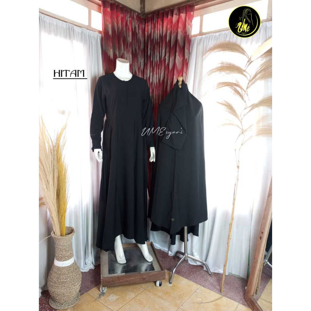 AISYAH SIZE XS (USIA 14-15TH )/gamis syari set cadar/jilbab jumbo sesuai sunnah/gamis syar'i sesuai 