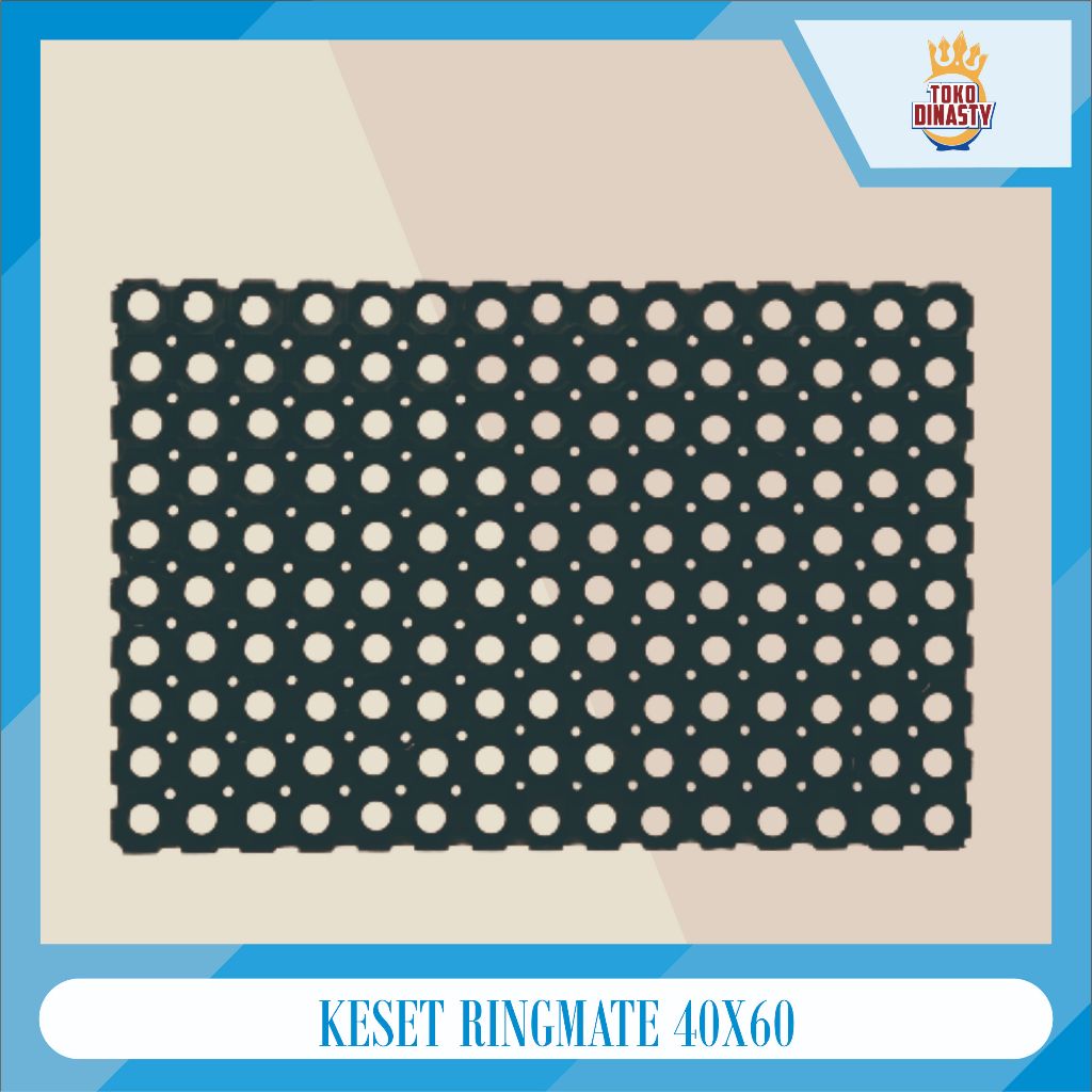 Keset Karet Ring Mat / Keset Karet Lubang Anti Slip | Keset kamar mandi anti licin