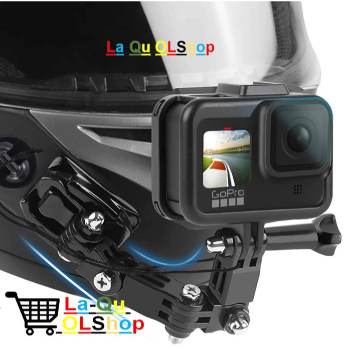 Mount Helm Helmet Motor Full Face for Camera Xiaomi Yi GoPro Murah