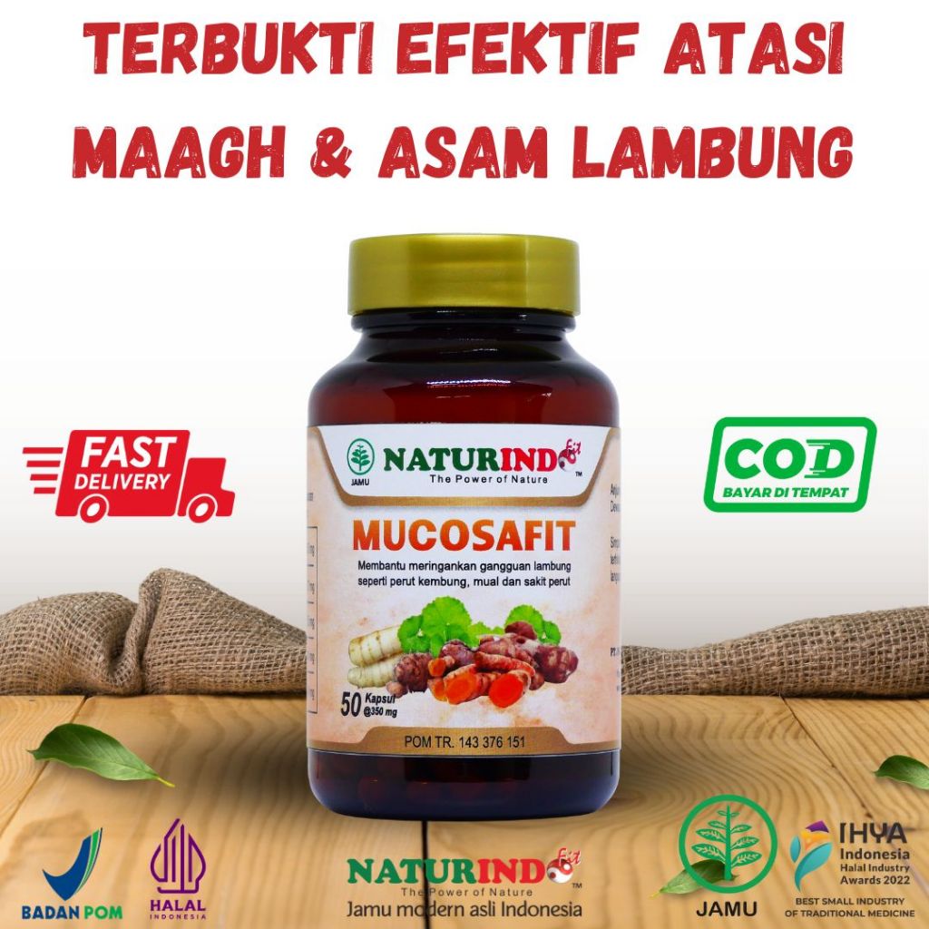 Obat Asam Lambung Mucosafit Gerd Tukak Lambung Herbal Naturindo