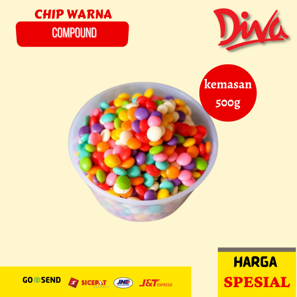 

[500gr] Chip Compound Warna Warni