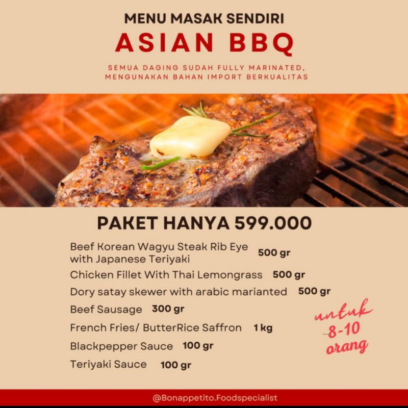 

Asian BBQ ( Menu Masak Sendiri )