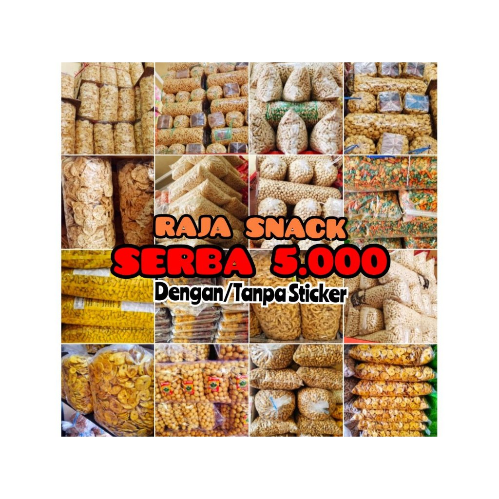 

Aneka Cemilan Serba 5000 Paket Reseller Keripik Murah Renyah Kriuk Enak anti tengik + FREE KARDUS