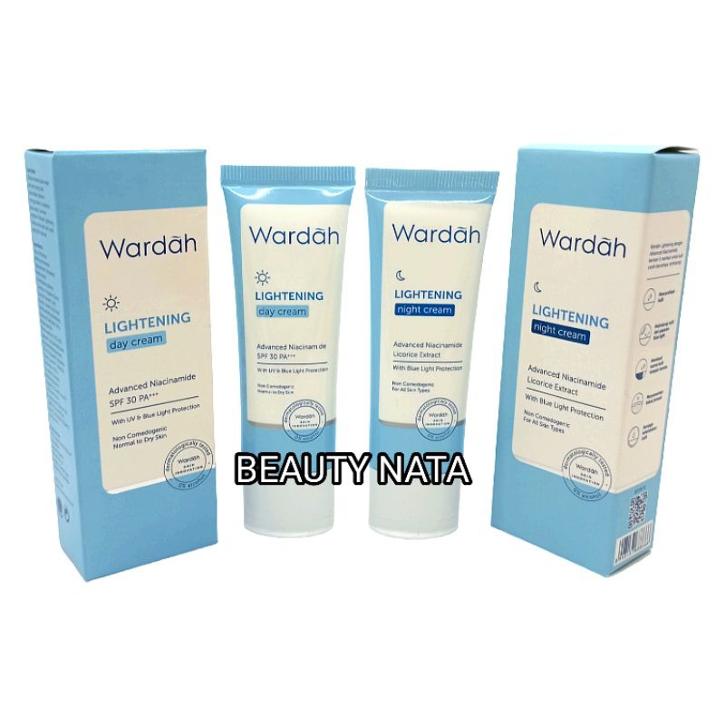 Paket Wardah Lightening Pelembab Wajah Siang dan Malam 20ml Original/BPOM/Terbaru/Terlaris Semua Jen