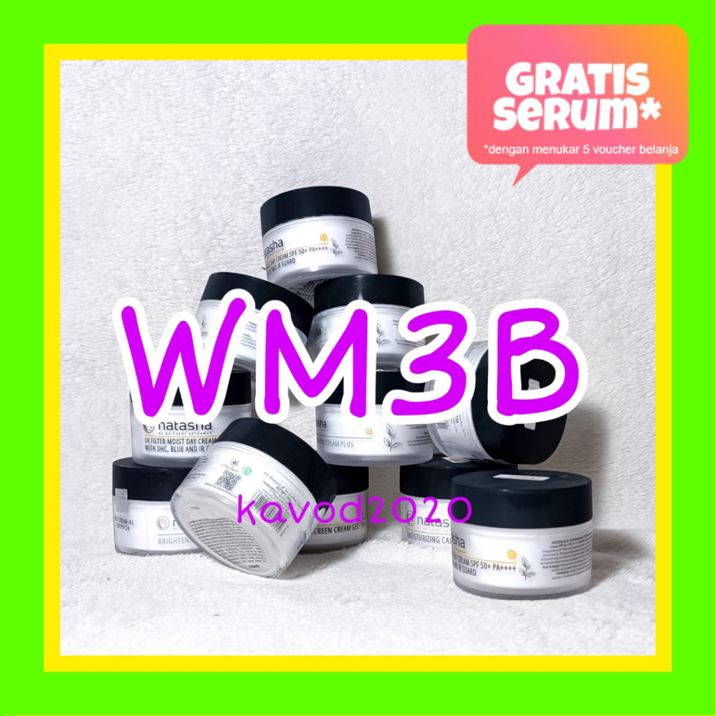 Krim Malam WM3B Natasha Skin Care WM3B Night Cream 10 gram by dr Fredi Setyawan Original Skincare As