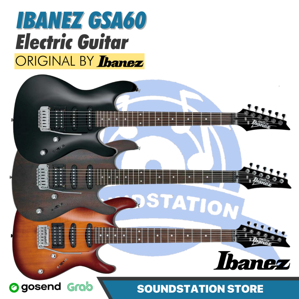 GUITAR ELECTRIC IBANEZ GSA60-BKN ORIGINAL - Gitar Elektrik