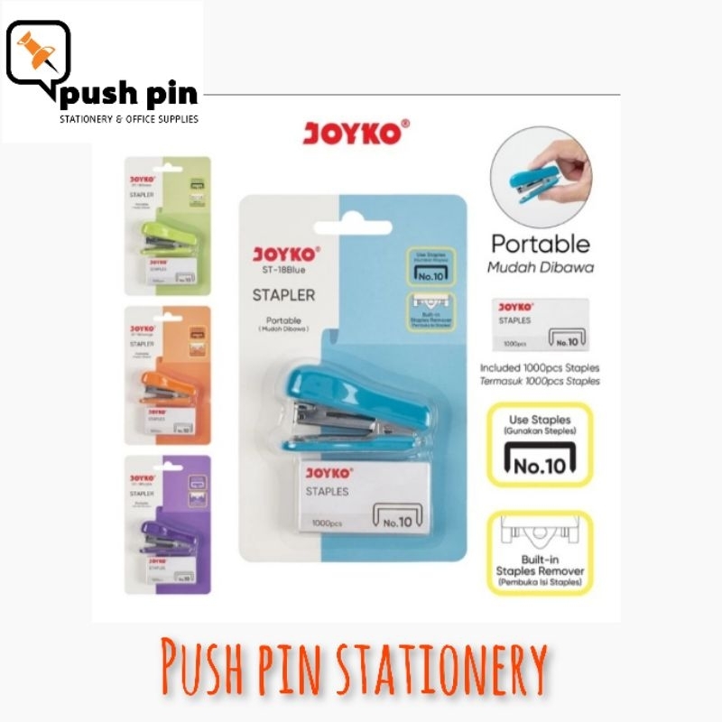 

Joyko Stapler Dan Staples ST-18 1Set (isi & alat)