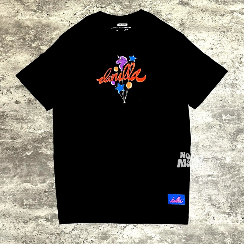noov music merch Danilla - Dalam Nirvana Tshirt - Black | Original Merchandise Kaos Pria