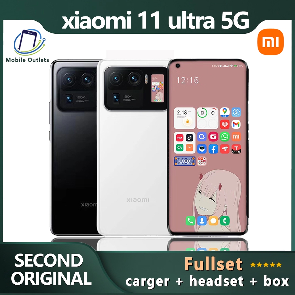 Xiaomi 11 Ultra 5G Second Original FULLSET MULUS 512GB 256GB Snapdragon 888 5G