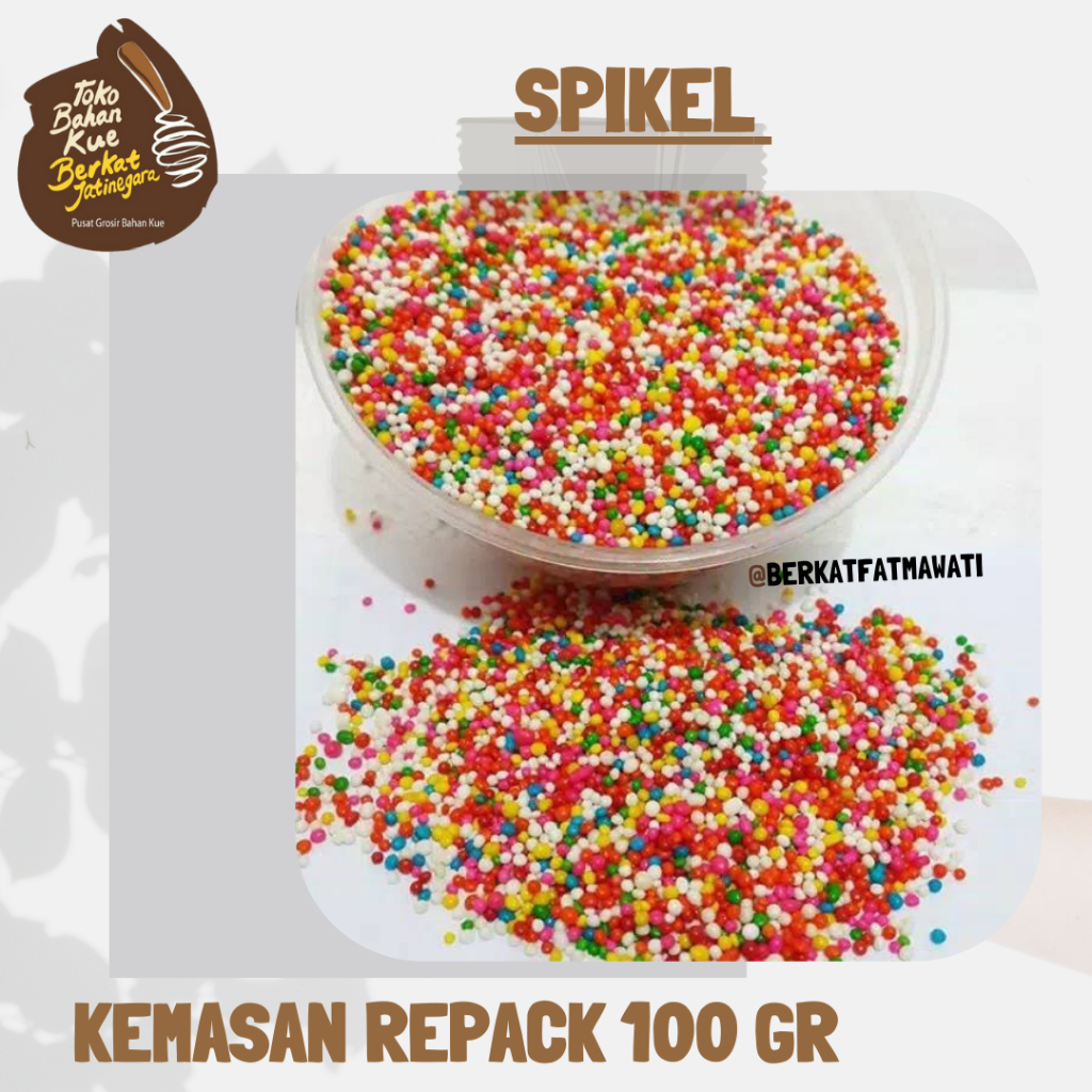 

SPIKEL HIASAN KUE / SPIKEL KEMASAN REPACK 100 GR