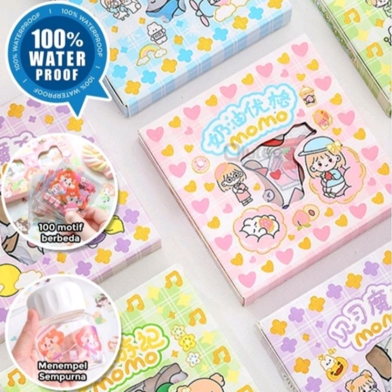 

(Waterproof) Stiker Momo 8cm x 8cm. Stiker Tahan Air dan bisa dicuci.