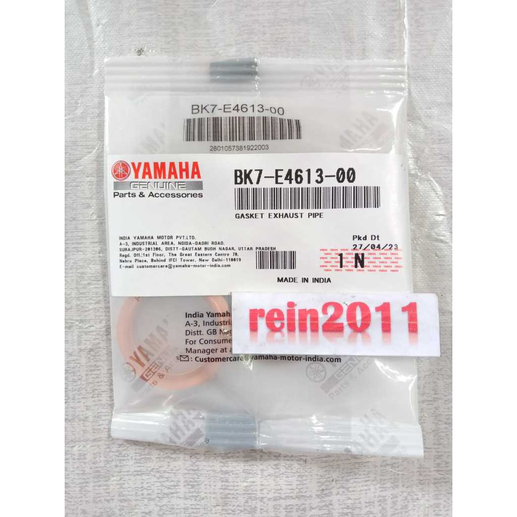 PAKING KNALPOT LEXI R15 V3 R 15 V3 WR155 VIXION R ASLI ORI YAMAHA BK7 E4613 00
