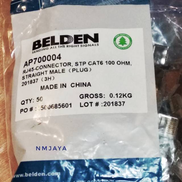 BELDEN RJ45 Connector Cat6 STP / Cat.6 STP Metal ( AP700004 )