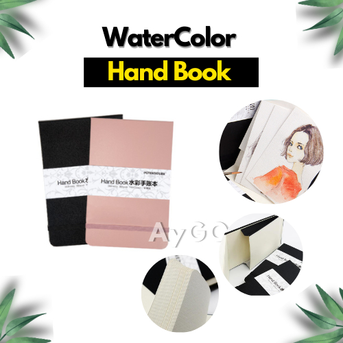 

Watercolor Sketchbook / Hand Book Watercolor hardcover / Handbook